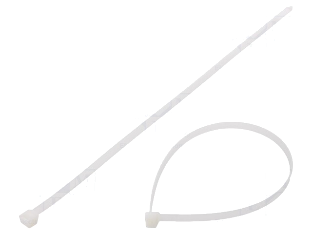 Kabelbinder; L: 370mm; W: 7,6mm; polyamide; 550N; natuurlijk Kabelbinder; L: 370mm; W: 7,6mm; polyamide; 550N; natuurlijk